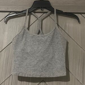 Gray Women's long line bra Top